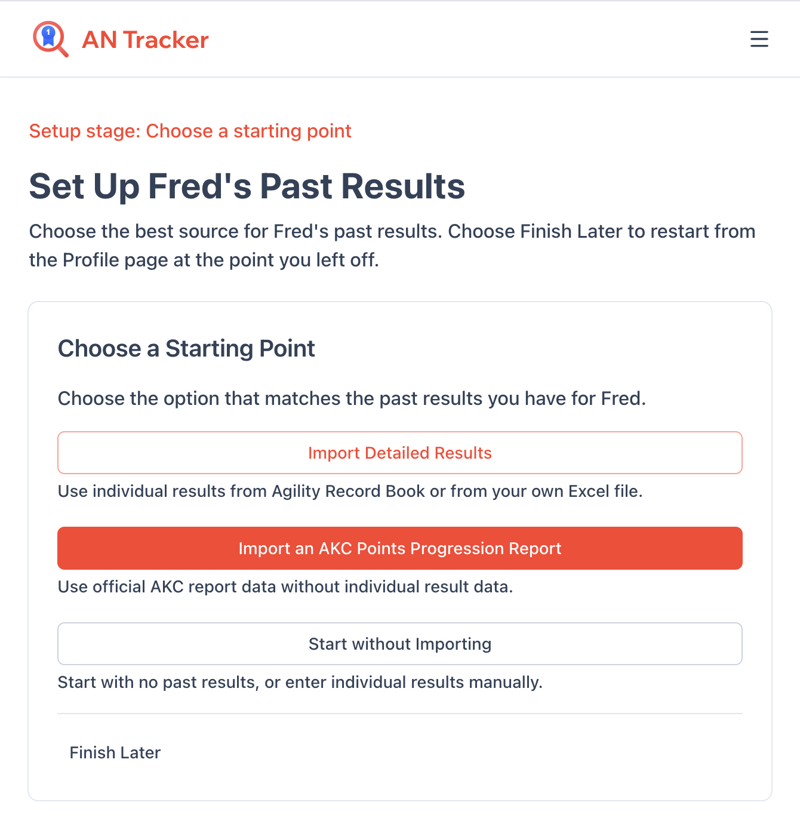 AgilityNerd Goal Tracker
