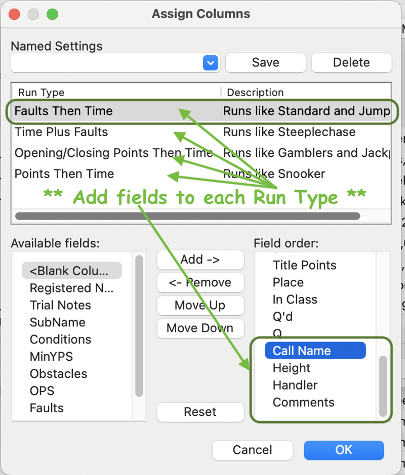ARB Export add required columns