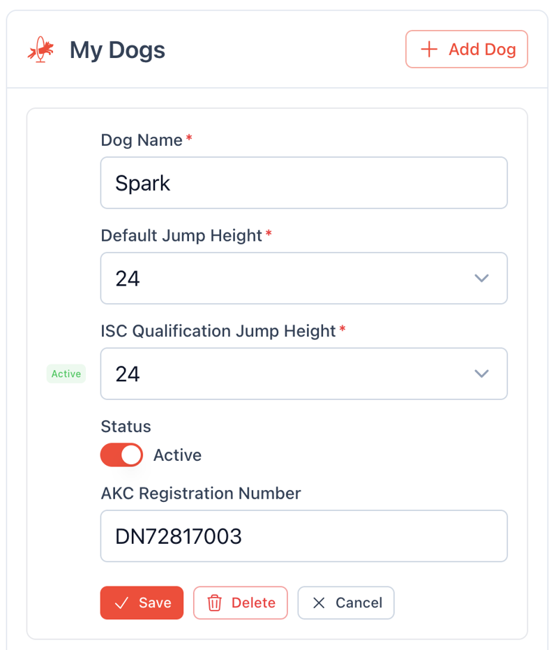 Add dog screen